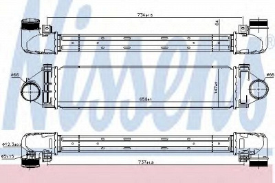 NISSENS 96349 -  Интеркулер