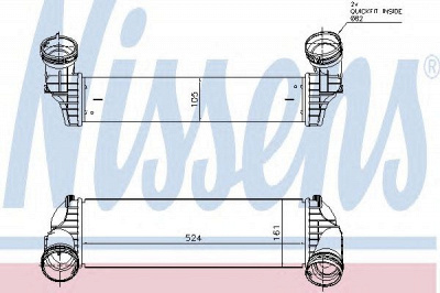 NISSENS 96364 -  Интеркулер