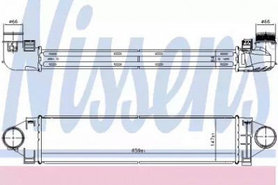 NISSENS 96368 -  Интеркулер