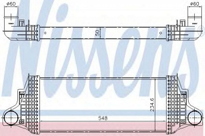 NISSENS 96419 -  Интеркулер