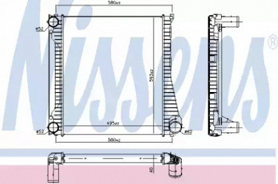 NISSENS 96422 -  Интеркулер