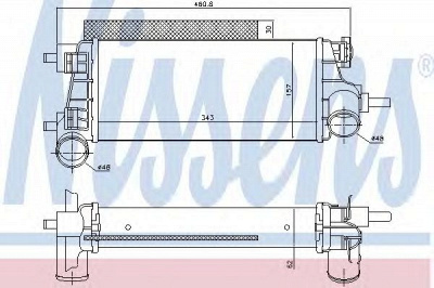 NISSENS 96490 -  Интеркулер