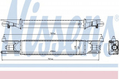 NISSENS 96500 -  Интеркулер