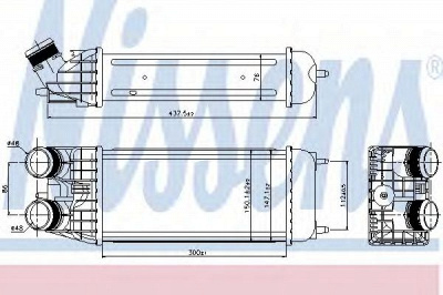 NISSENS 96509 -  Интеркулер