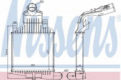 NISSENS 96591 -  Интеркулер