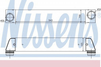 NISSENS 96607 -  Интеркулер
