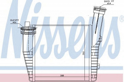 NISSENS 96611 -  Интеркулер