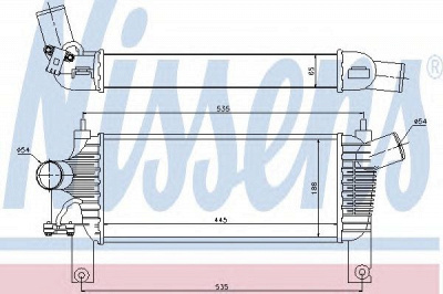 NISSENS 96622 -  Интеркулер