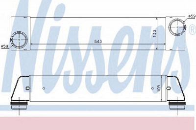 NISSENS 96657 -  Интеркулер
