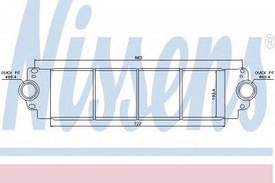 NISSENS 96683 -  Интеркулер