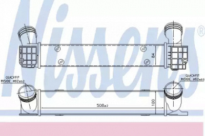 NISSENS 96725 -  Интеркулер