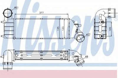 NISSENS 96766 -  Интеркулер