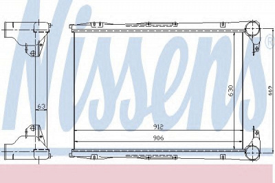 NISSENS 96968 -  Интеркулер