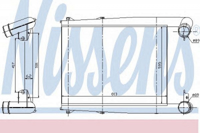 NISSENS 97025 -  Интеркулер