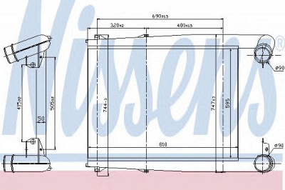 NISSENS 97028 -  Интеркулер