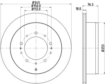 NISSHINBO nd1029k -  Диск тормозной вентилируемый