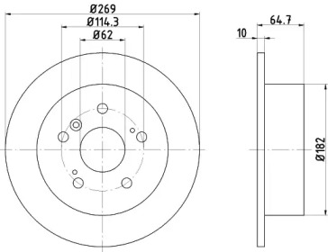 NISSHINBO nd1037k -  Диск тормозной