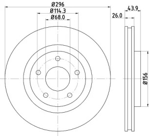 NISSHINBO nd2031k -  Диск тормозной вентилируемый