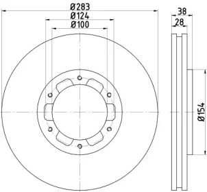 NISSHINBO nd2043k - Тормозной диск