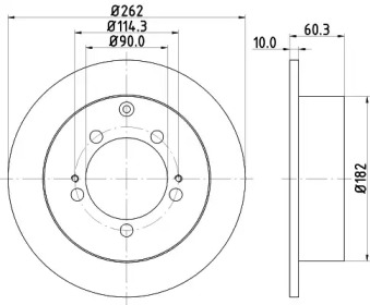 NISSHINBO nd3001k -  Диск тормозной