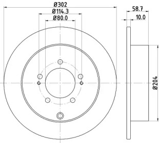 NISSHINBO nd3002k - Диск тормозной