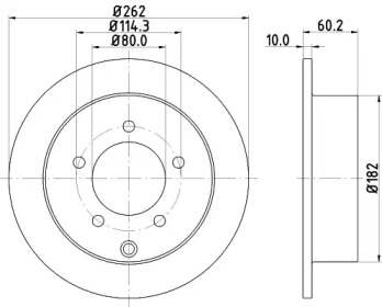 NISSHINBO nd3003k -  Диск тормозной