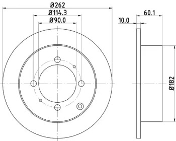 NISSHINBO nd3018k -  Тормозной диск