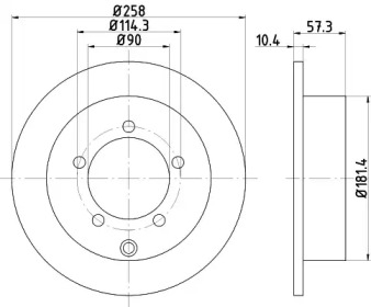 NISSHINBO nd3026k - Тормозной диск