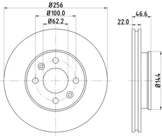NISSHINBO nd6004k -  Диск тормозной вентилируемый