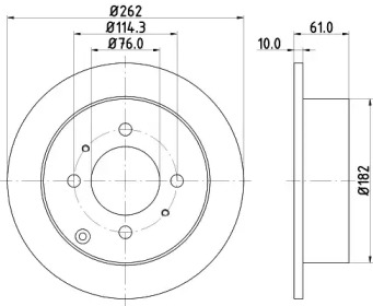 NISSHINBO nd6005 - Тормозной диск