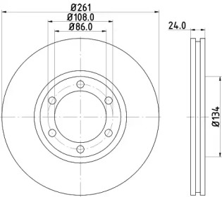NISSHINBO nd6013 - Тормозной диск
