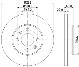 NISSHINBO nd6031k -  Диск тормозной вентилируемый