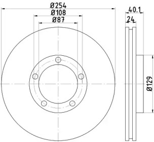 NISSHINBO nd6036 -  Тормозной диск