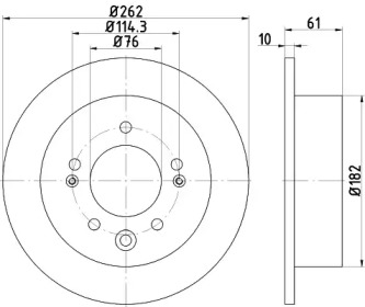 NISSHINBO nd6057k - Тормозной диск