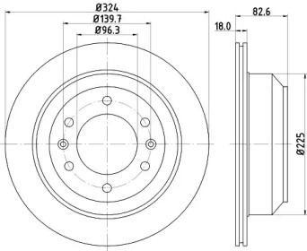 NISSHINBO nd6060k -  Диск тормозной вентилируемый