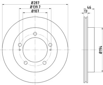 NISSHINBO nd9004 -  Тормозной диск