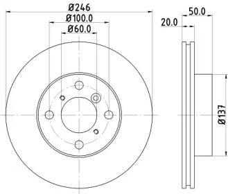 NISSHINBO nd9007 - Тормозной диск