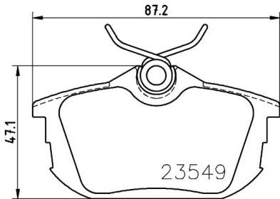 NISSHINBO np3025 -  Колодки тормозные дисковые 87,247,114,2; задние
