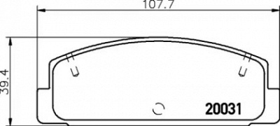 NISSHINBO np5004 -  Комплект тормозных колодок, дисковый тормоз