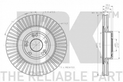 NK 203452 -  Тормозной диск