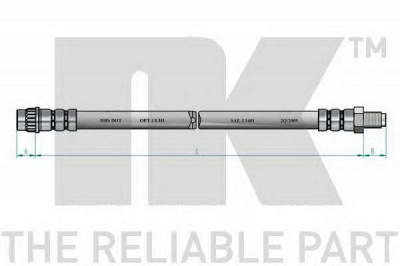 NK 851008 -  Тормозной шланг