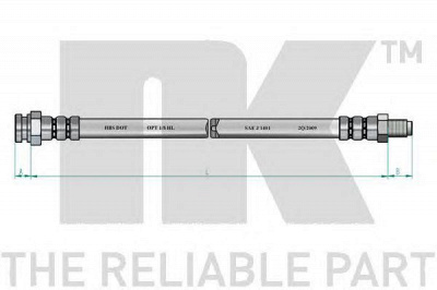 NK 851022 -  Тормозной шланг