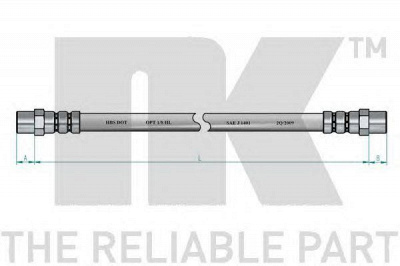 NK 851503 -  Тормозной шланг