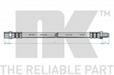 NK 851506 -  Тормозной шланг