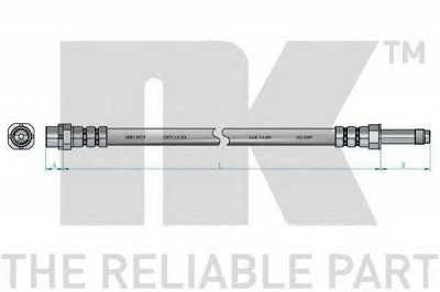 NK 851523 -  Тормозной шланг