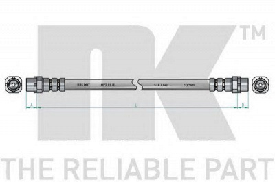NK 851524 - Тормозной шланг