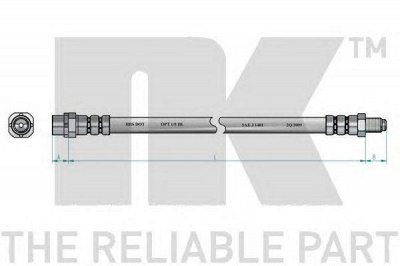 NK 851525 -  Тормозной шланг
