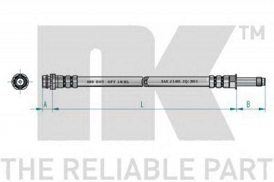 NK 8525146 - Тормозной шланг