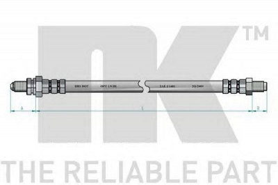 NK 852556 -  Тормозной шланг