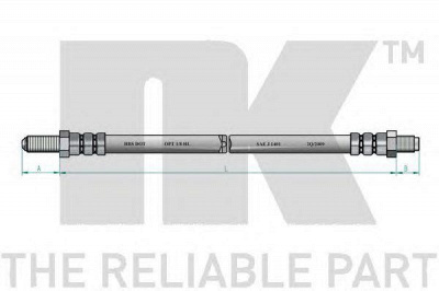 NK 852566 -  Тормозной шланг